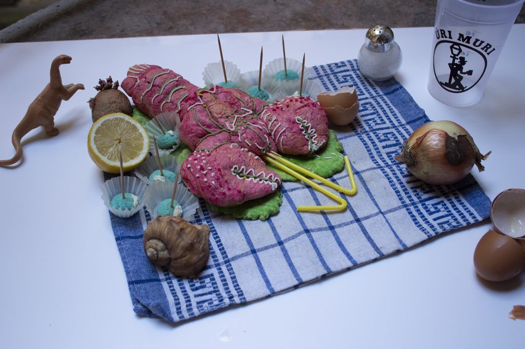 plastic straw tentacled lobster scottish seashell vanitas stilllife contemporary art photo gergo fulop budapest hungary 2019